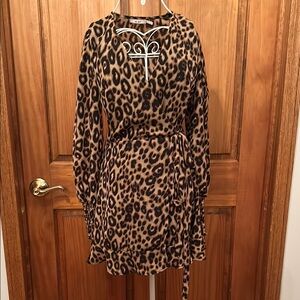 Leopard Print Wrap Dress from Francesca’s